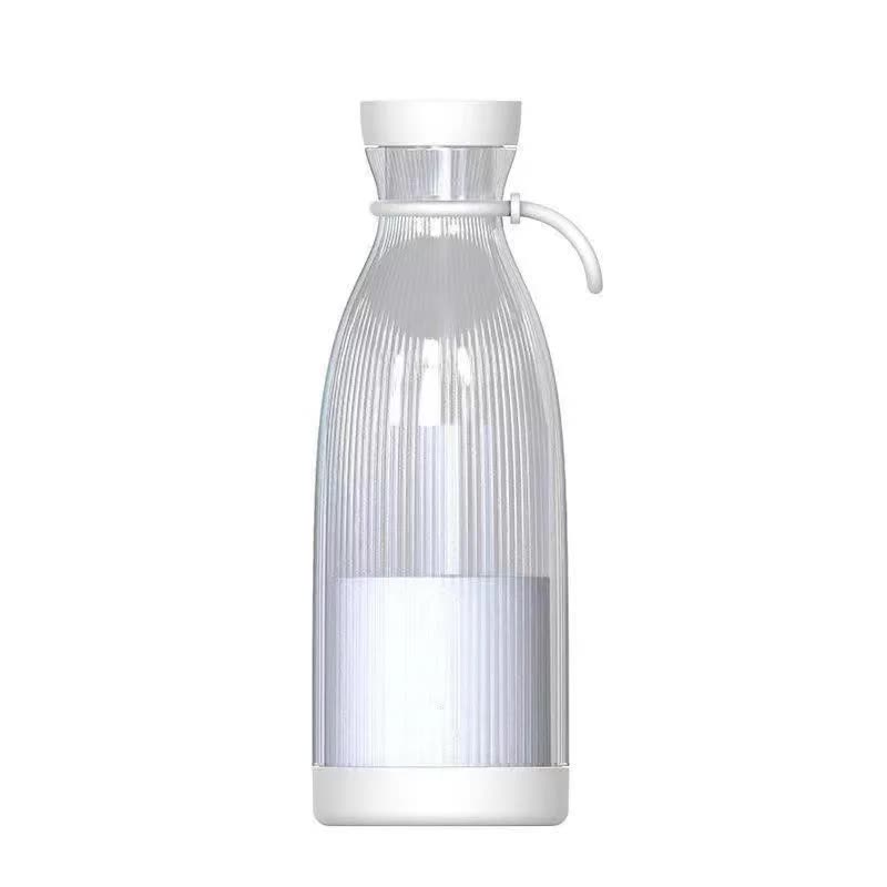 White Portable Rechargeable Blender Bottle, 500ml, USB Charging, 1200mAh, with 304 Stainless Steel Blade ??For Smoothies and Juices On-The-Go