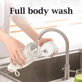 White Portable Rechargeable Blender Bottle, 500ml, USB Charging, 1200mAh, with 304 Stainless Steel Blade – For Smoothies and Juices On-The-Go - 45-Degree Angle