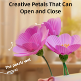 Yellow Flowers Silicone Touch Flower Aromatherapy Night Light Pot - Romantic Home Decor for Kids and Adults - Side View