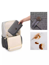 Black Portable Baby Changing Mat - Waterproof, Foldable, Compact Diaper Pad for Travel & Everyday Use - 45-Degree Angle