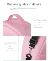 Pink Portable Multi-Purpose Baby Bed and Diaper Backpack - Lightweight, Waterproof, Canvas + Polyester Material, Travel Essential for Moms(With mosquito net and small toys) - Extra Image