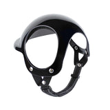 Size M Black Pet Safety Helmet - Stylish Protective Headgear for Dogs - Side View