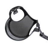Size M Black Pet Safety Helmet - Stylish Protective Headgear for Dogs - Top-Down View