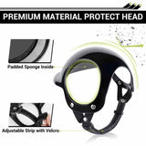 Size M Black Pet Safety Helmet - Stylish Protective Headgear for Dogs - 45-Degree Angle