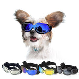 Silver Lenses Pet Sunglasses for Dogs and Cats - UV Protection, Adjustable Strap, Anti-Wind and Anti-Fog Pet Goggles - Front View