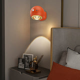2 Pcs Orange Rechargeable Magnetic USB Table Lamp & Wall Light - 3000K/4000K/6000K Adjustable Brightness with Anti-Glare Design - Front View