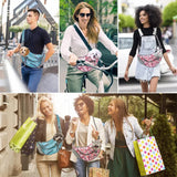 Size S Pink Lightweight Single Shoulder Pet Sling Bag -  Stylish Durable Oxford Fabric Carrier - Low Angle