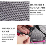 Size L Pink Lightweight Single Shoulder Pet Sling Bag -  Stylish Durable Oxford Fabric Carrier - Rear View