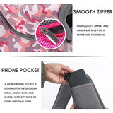 Size L Pink Lightweight Single Shoulder Pet Sling Bag -  Stylish Durable Oxford Fabric Carrier - Close-Up Angle