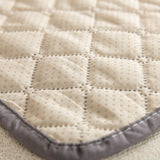 75*75CM Grey Waterproof & Scratch-Resistant Pet Sofa Protector Mat with Pillow | Cat & Dog Bed, Washable, All-Season - 45-Degree Angle