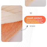 Green Soft Coral Fleece Towel and Bath Towel Gift Set - 5-Piece Luxurious Absorbent Set - Top-Down View
