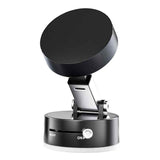 Black Magnetic Phone Mount for Cars and Home, 360° Rotating Magnetic Stand with PC Mirror Sticker - Front View