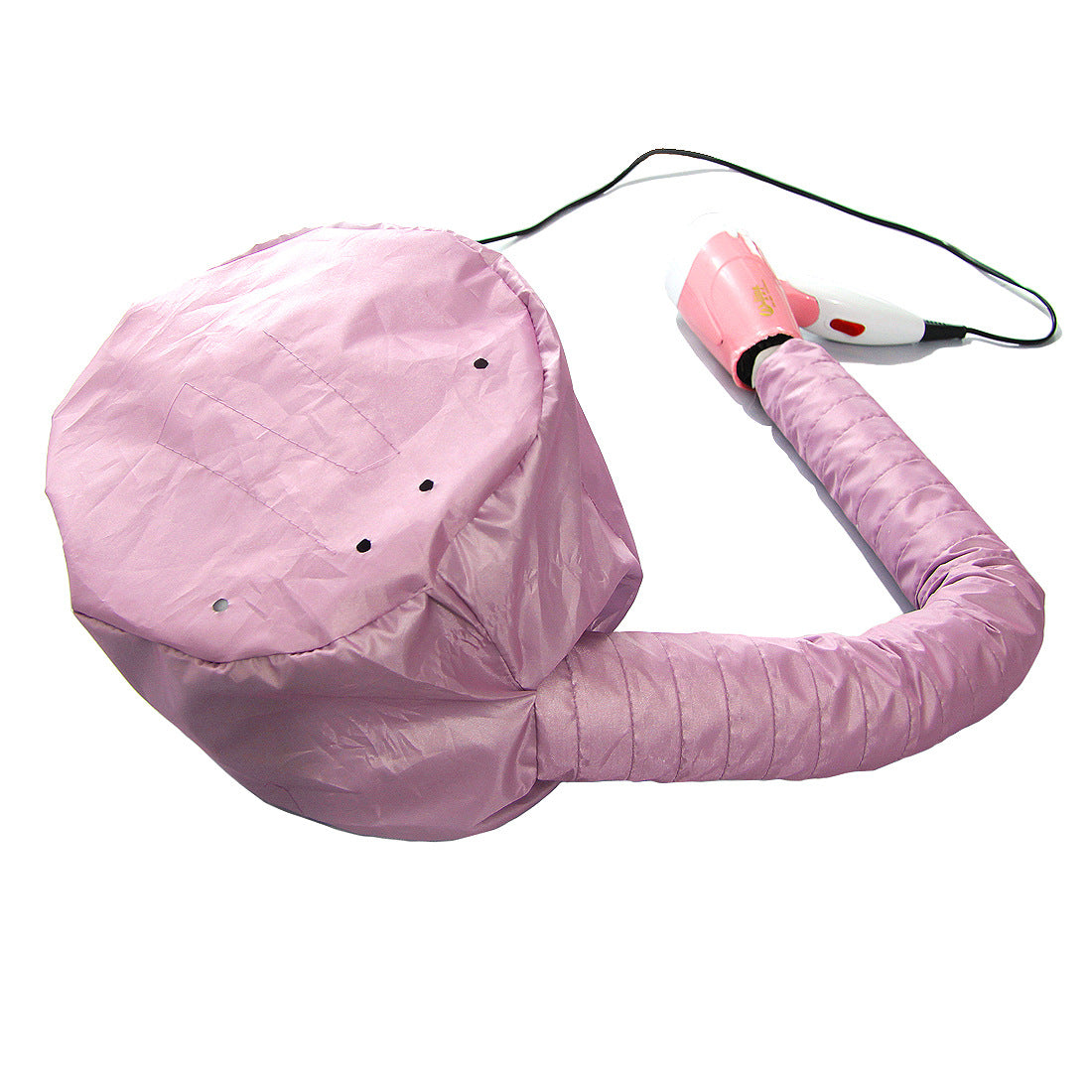 2 Pcs Pink Portable Hair Dryer Bonnet Cap - Adjustable Heated Hair Care Cap for Drying, Styling, and Conditioning with Warm Air