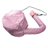 2 Pcs Pink Portable Hair Dryer Bonnet Cap - Adjustable Heated Hair Care Cap for Drying, Styling, and Conditioning with Warm Air