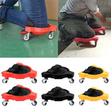 1 Pair Set Black Multi-Function Knee Pads with Swivel Wheels for Comfortable Knee Protection - Ideal for Construction, Tiling, Woodworking & More - Top-Down View