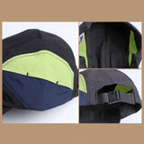 Black And Green Lightweight Sports Baseball Cap | Quick-Dry, Waterproof, Breathable | Outdoor Camping Cap - Rear View