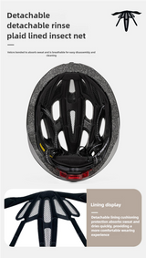 Off White Summer Cycling Helmet for Men and Women - Lightweight, Breathable Road Bike Helmet with Ventilation and Safety Features - 45-Degree Angle