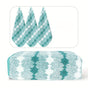 Cyan Premium Coral Fleece Towel Set - 1 Bath Towel (88x170cm) + 3 Hand Towels (35x35cm) - Soft, Absorbent, and Quick-Drying