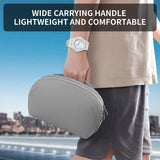Black Large Capacity Multi-functional PU Digital Storage Organizer Bag, Waterproof & Portable, for Cables, Chargers, and Accessories - Top-Down View