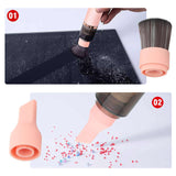 Blue Mini Portable Wireless Dust Vacuum Cleaner, Powerful and Long-Lasting Handheld Vacuum for Makeup Tables, Powder, and Dust - Front View