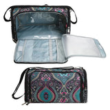 Geometric Patterns Multi-Functional Crochet Hook and Yarn Storage Bag ??Convenient Carrying Case for Crochet, Knitting Tools, and Yarn, with Stylish