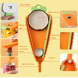 2 Pcs Red Carrot-Shaped Multi-Function Bottle Opener - Versatile Kitchen Tool for Jars, Cans, and Bottles - 45-Degree Angle