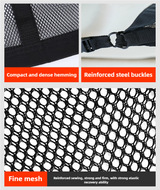 Black Car Roof Triangular Storage Net – Adjustable Ceiling Organizer for Vehicles - Top-Down View