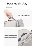 Blue Large Capacity Travel Toiletry Bag with Dry-Wet Separation - Hanging Organizer for Cosmetics and Personal Care