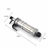 Black Cream Piping Gun for Cookie Decorating - 6 Nozzle DIY Set for Baking and Cake Decoration - Side View