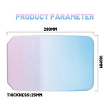 Gradual Black Ergonomic PU Anti-Slip Mouse Pad with Wrist Support ??Rectangular Gradient Desk Mat for Gaming and Office Use