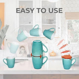 3 Pcs Orange Adjustable Cup Holder for Mugs, Glasses, and Cups – Stackable, Space-Saving Design, 6.5cm Diameter - Front View