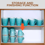 3 Pcs Blue Adjustable Cup Holder for Mugs, Glasses, and Cups - Stackable, Space-Saving Design, 6.5cm Diameter