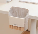2 Set Green Mini Desktop Sweeper and Trash Bin Set | Compact Desk Cleaning Brush Organizer | Small Tabletop Sweeping Dustpan for Home and Office Use - Close-Up Angle