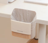 2 Set Orange Mini Desktop Sweeper and Trash Bin Set | Compact Desk Cleaning Brush Organizer | Small Tabletop Sweeping Dustpan for Home and Office Use
