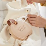 Apricot Portable Sewing Kit with Threads, Needles, and Tools - Compact Travel Case for Sewing Accessories - Top-Down View