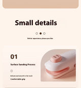 2 Pcs Light Brown Bear Mini Handheld Heat Sealing Machine for Food Bags - Compact, Portable, USB Rechargeable - Close-Up Angle