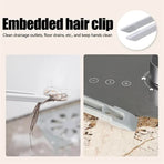 3 Pcs White Multi-Function Rotating Gap Cleaning Brush, 2-in-1 Hard Bristle Brush for Bathroom Tiles and Grout Lines