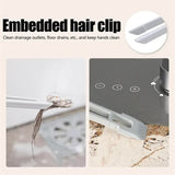 3 Pcs Purple Multi-Function Rotating Gap Cleaning Brush, 2-in-1 Hard Bristle Brush for Bathroom Tiles and Grout Lines - 45-Degree Angle