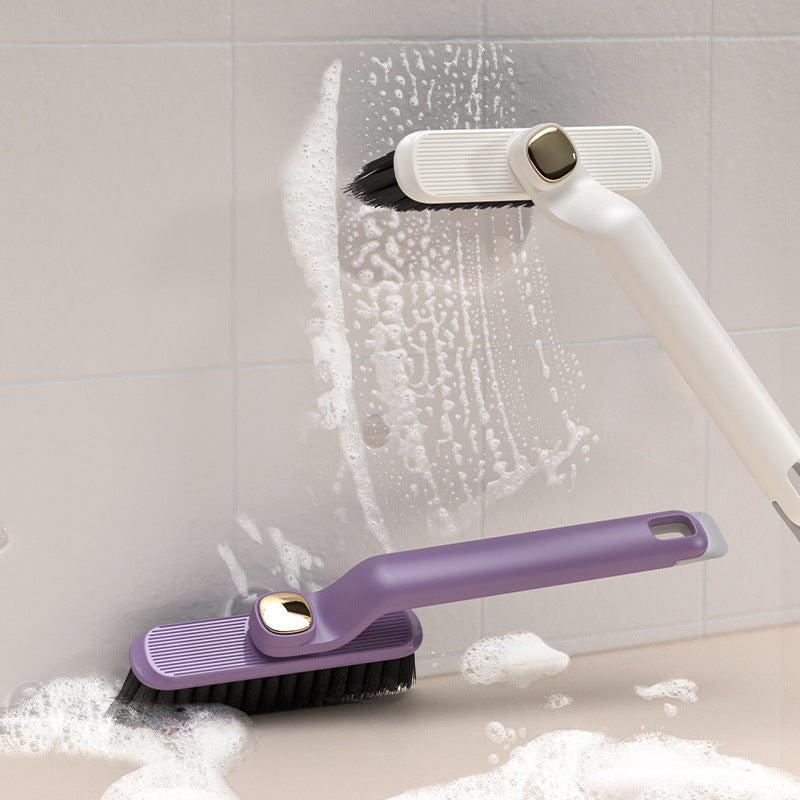 3 Pcs Brown Multi-Function Rotating Gap Cleaning Brush, 2-in-1 Hard Bristle Brush for Bathroom Tiles and Grout Lines