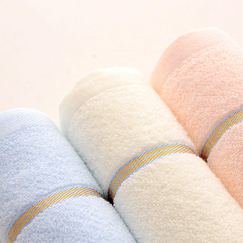 Beige Luxury Soft Cotton Towel Set - 5-Piece Bathroom Towels, Absorbent & Quick-Drying, Gentle for Sensitive Skin