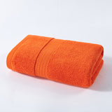 Bright Orange Premium Thick Cotton Bath Towel for Adults - Soft and Absorbent Bathroom Towel