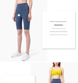 Size S True Navyl Seamless High-Waisted Yoga Shorts for Women - Tummy Control & Butt Lifting Fitness Shorts - 45-Degree Angle