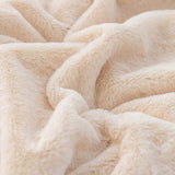 Coffee 100*160cm Plush Toscana Throw Blanket - Soft Flannel Fleece for All Seasons, Perfect for Couch & Bed - Top-Down View