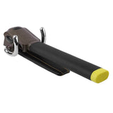 Foldable Car Steering Wheel Lock - Anti-theft Device with 2 Keys for Vehicle Protection - Side View