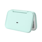 Green MR2326C Portable LED Illuminated Makeup Mirror - Foldable Lighted Vanity Mirror with 802mAh Battery