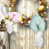 Green Easter Bunny Hanging Legs Decoration - Festive Home Scene Prop 54cm (24.3in) - Front View