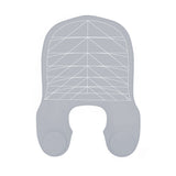 Gray Striped Silicone Hairdressing Cape - Extended Oversized Shoulder Pad for Hair Dyeing and Perming