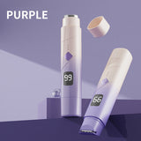 Gradient Purple Double-Headed Hair Removal Trimmer - Precision Shaving & Shortening with Type-C Charging