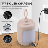 2PCS Compact Outdoor Camping Light with 4 Modes & Type-C Charging - 500LM, IPX4 Waterproo - Top-Down View