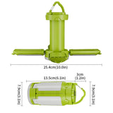 White Foldable LED Camping Lantern with 6 Modes & Type-C Output - 48LED, IPX4 Waterproof, 3 Styles - Side View
